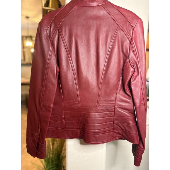 Wilsons Leather Red Jacket - Picture 3 of 10